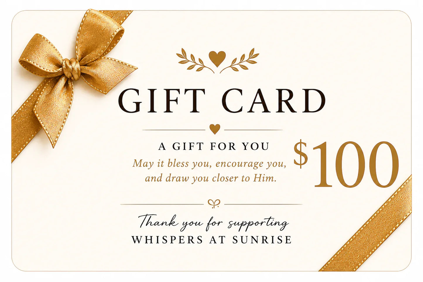 The Gift of Faith - Gift Card