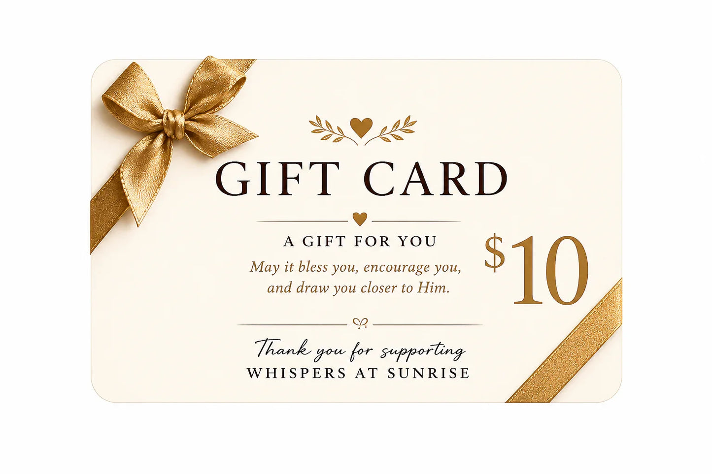 The Gift of Faith - Gift Card