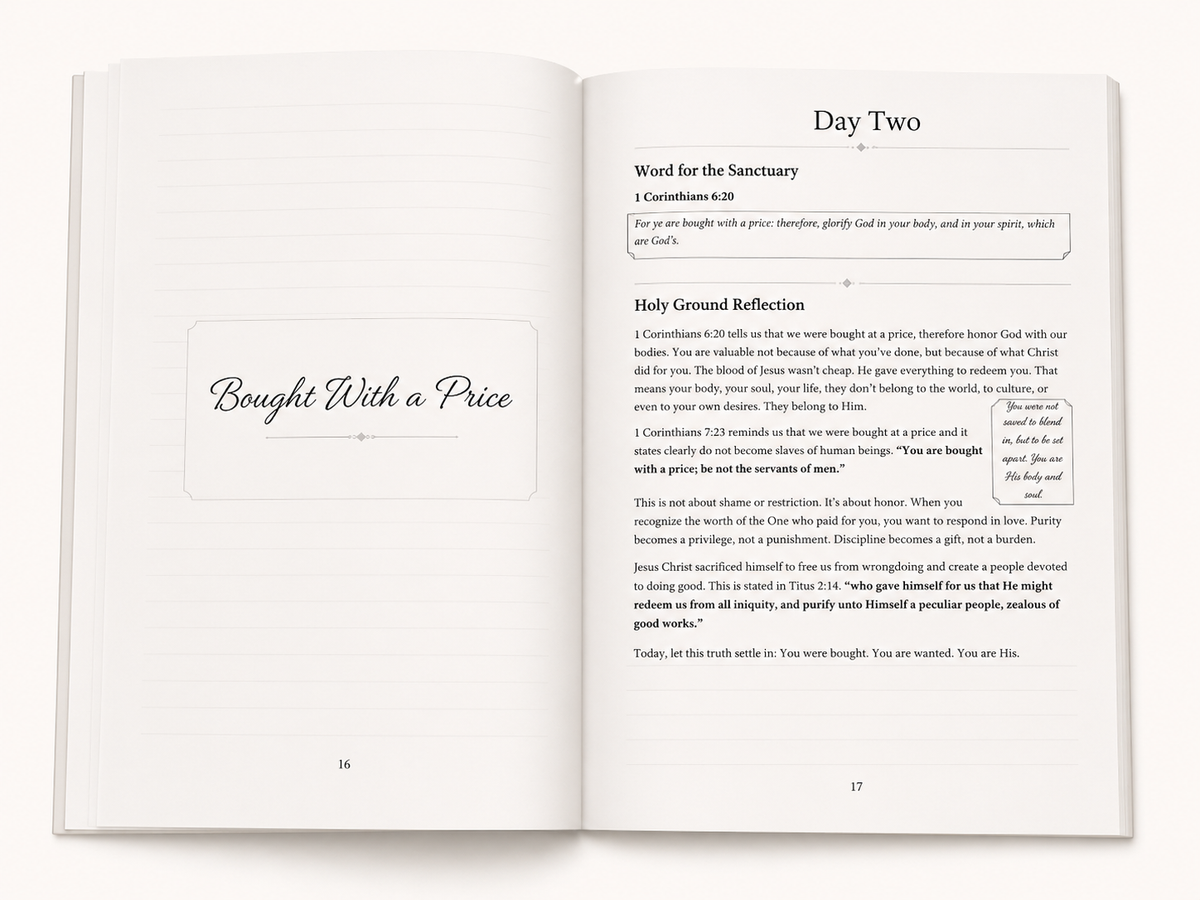 A Temple Made Holy: sneak peak  of a daily devotion 