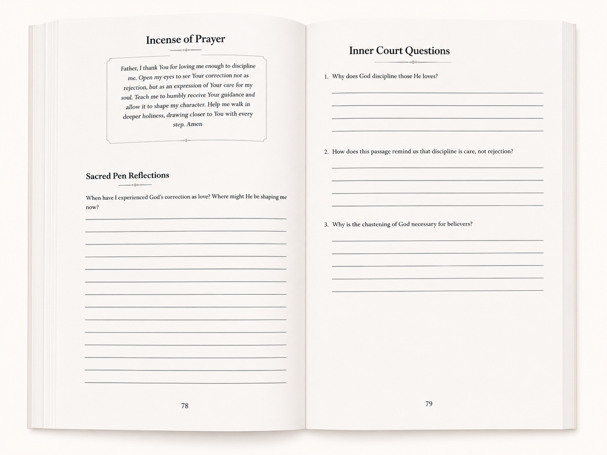 A Temple Made Holy journal and reflection question sneak peak