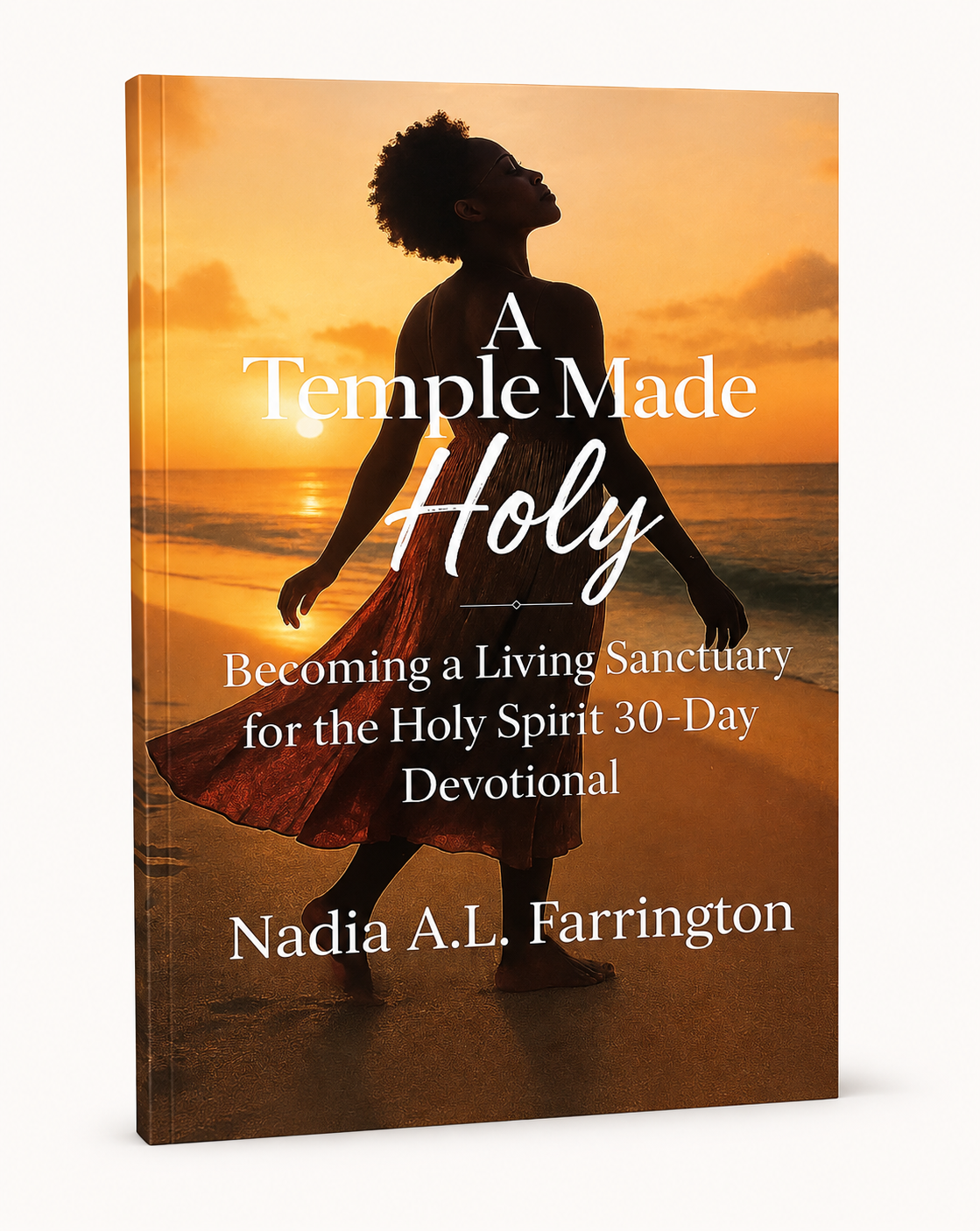 The front cover of: A TEMPLE MADE HOLY: Becoming a Living Sanctuary for the Holy Spirit.