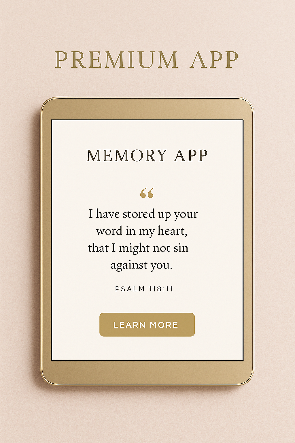 SCRIPTURE MEMORY APP (Premium Version)