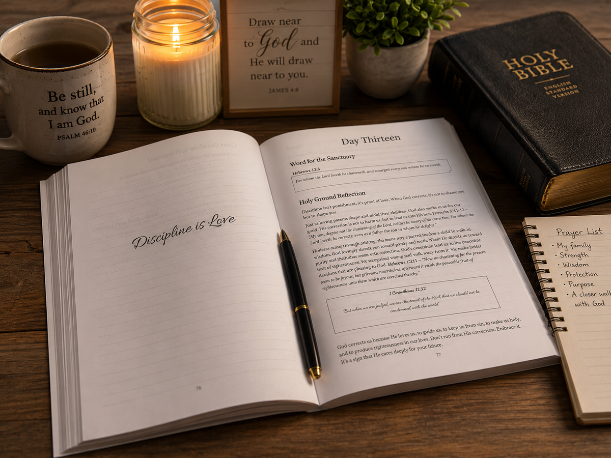 A Temple Made Holy prayer and bible study time in the Word. 