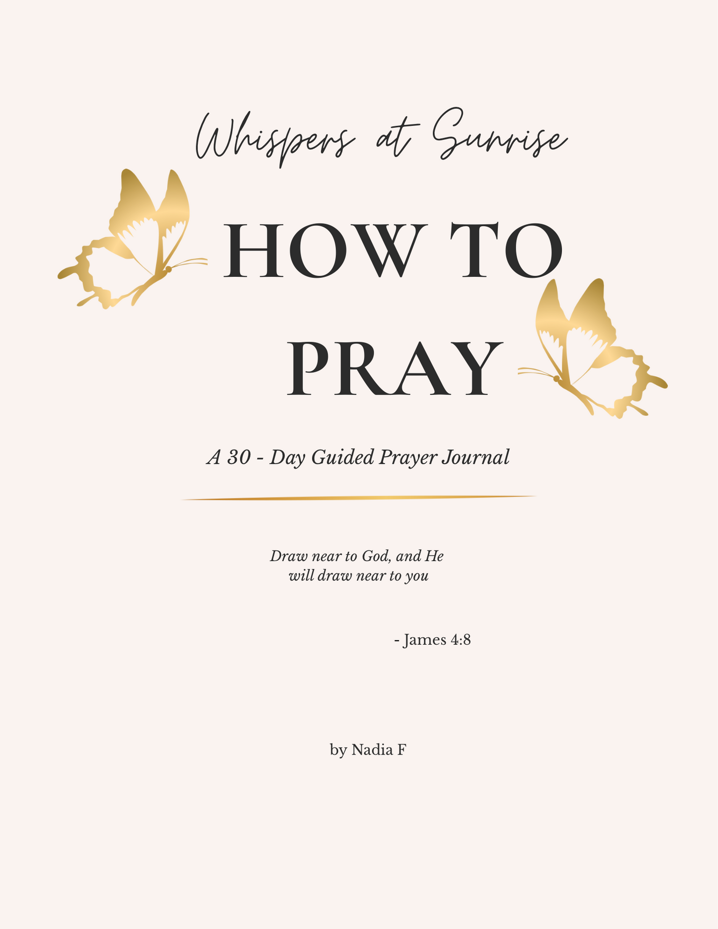🕊️ How to Pray: A 30-Day Guided Prayer Journal (Digital)