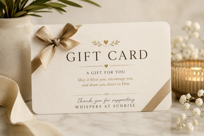 The Gift of Faith - Gift Card